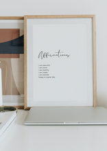 Load image into Gallery viewer, AFFIRMATIONS PRINT

