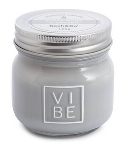Scented Candle Jar White Moss & Cotton (7.5x7.5cmH)
